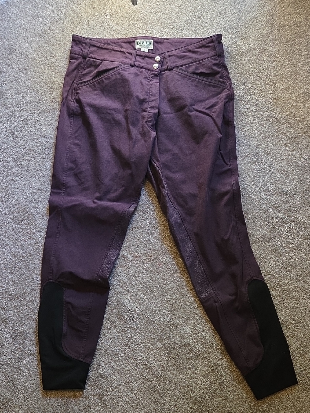Women's Plum Dover Fullseat Riding Breeches 34 Reg.